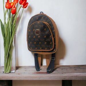 ‎Beverly Hills Polo Club Mini Backpack Chocolate Brown/Tan NEW